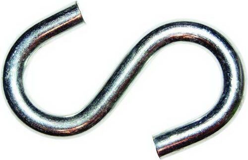 Крючок S-образный М 4, цинк (Китай) Крючок S-образный М 4, цинк (Китай)