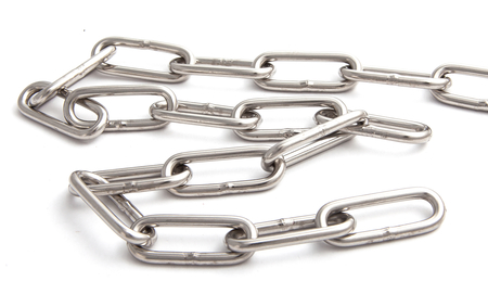 Цепь сварная длиннозвенная, оцинкованная М3 DIN 763 (бобина 100 м)  Цепь сварная длиннозвенная, оцинкованная М3 DIN 763 (бобина 100 м)