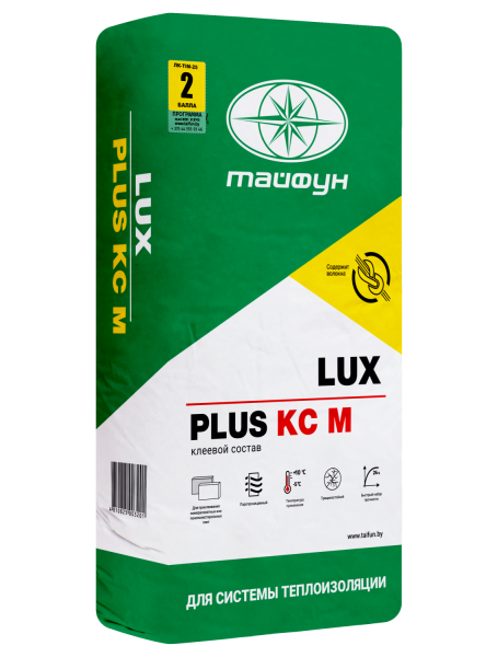 Изображение: состав клеевой полимерминер. кс1 люкс-плюс м (клей для теплоиз. и армир.слоя) (25кг) в Минске