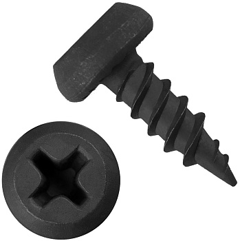 Саморез 3,5х11 острый черный (упак.1500шт)  Саморез 3,5х11 острый черный (упак.1500шт)