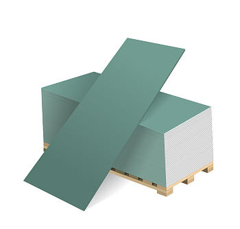 Гипсокартон влагостойкий   9,5х1200х2500 (т.м. ВОЛМА)  в Минске - картинка Картинка: гипсокартон влагостойкий   9,5х1200х2500 (т.м. волма)  в Минске