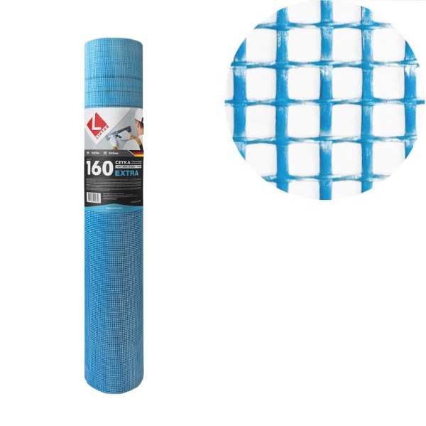 Изображение: стеклосетка 160 ячейка 5х5; 1х50м, fassade standart т.м.lihtar в Минске