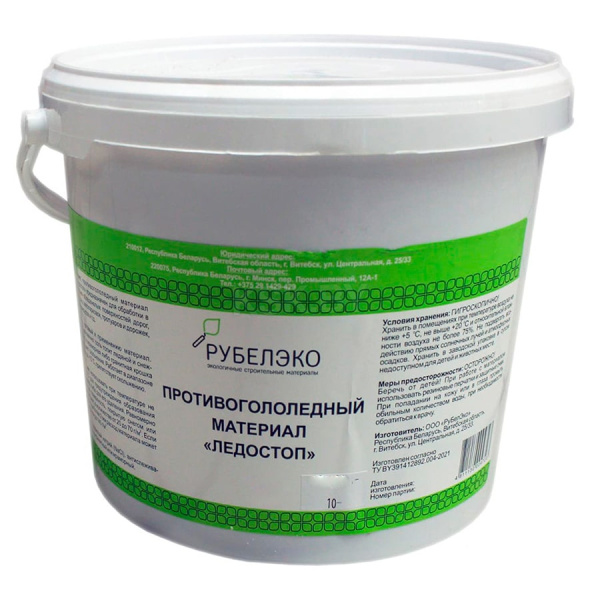 Изображение: противогололедный материал "ледостоп", 25 кг в Минске