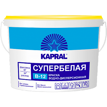 Краска ВД «Капрал В-12» ведро 7,5 кг в Минске - картинка Картинка: краска вд «капрал в-12» ведро 7,5 кг в Минске