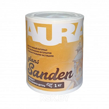 Картинка: материал декоративно-отделочный акриловый лакокрасочный «sanden glans» цвет «gold»,  банка 1 кг в Минске