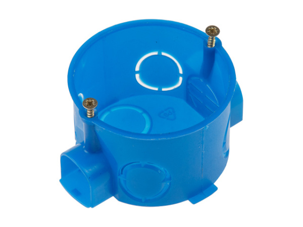 Коробка установочная (подрозетник) 60х40мм, винты, стык узлы IP20 ЮПИТЕР (для сплошных стен) в Минске - изображение Изображение: коробка установочная (подрозетник) 60х40мм, винты, стык узлы ip20 юпитер (для сплошных стен) в Минске