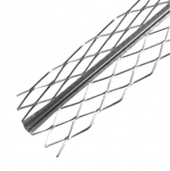 Уголок для мокрых штукатурок 2,5м (34мм) (упак.25шт) (стальной сетчатый) в Минске - картинка Картинка: уголок для мокрых штукатурок 2,5м (34мм) (упак.25шт) (стальной сетчатый) в Минске