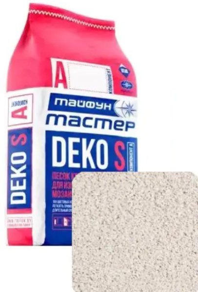 Песок кварцевый белый А2 "Тайфун Мастер" DEKO S (мешок 5,4кг) в Минске - изображение Изображение: песок кварцевый белый а2 "тайфун мастер" deko s (мешок 5,4кг) в Минске