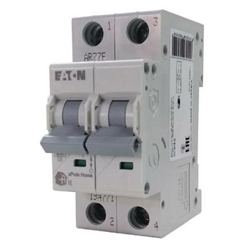 Картинка: выключатель авт.  hl-c20/2, 2p, 20a, хар-ка c, 4.5ka, 2m, , тм.eaton в Минске