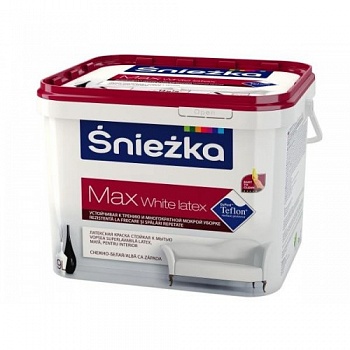 Картинка: краска sniezka max white latex, 1л в Минске