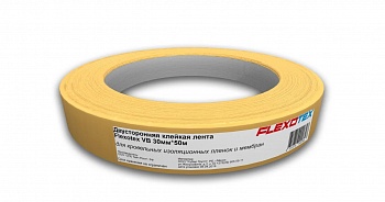 Картинка: лента двухсторонняя клейкая для соединения кровельных пленок ecotex 30мм*50м в Минске