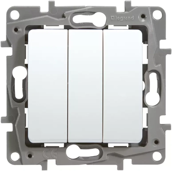 Изображение: выключатель legrand etika plus (белый) 3 кл.10а  в Минске