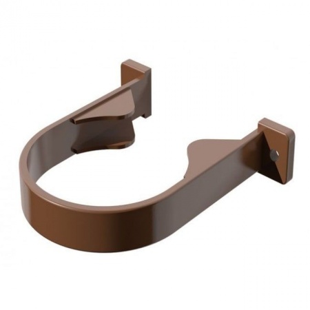 Изображение: хомут трубы polivent пвх, коричневый (350шт/кор) в Минске