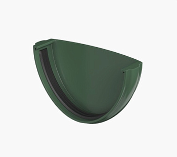 Картинка: заглушка желоба тн пвх (зеленый) (кор.170шт)  в Минске