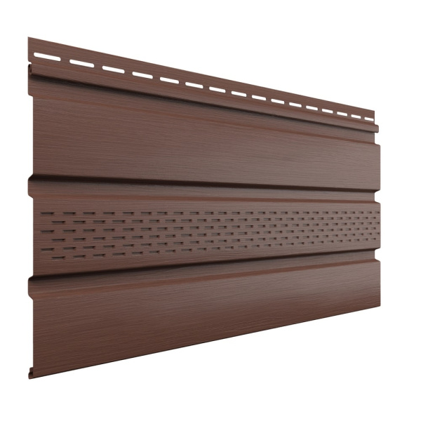 Софит ТН ОПТИМА, частично перфорированный, каштан, 3м в Минске - изображение Изображение: софит тн оптима, частично перфорированный, каштан, 3м в Минске