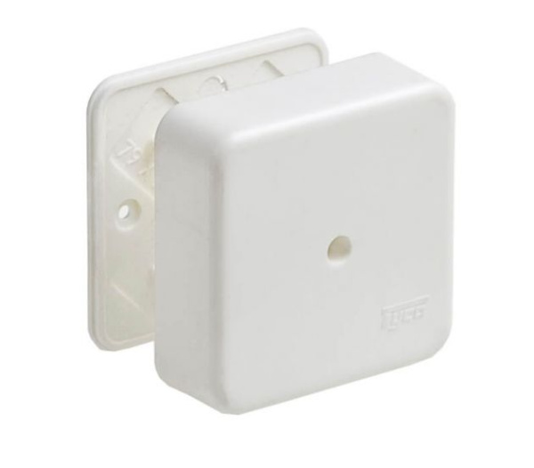 Изображение: коробка универс. для кабель-каналов тусо 80х80х25мм (упак. 70 шт.)   т.м.кабельмаркет в Минске