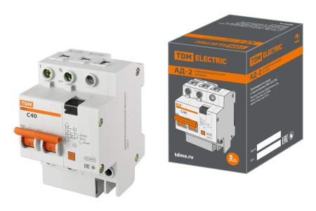 Автоматы дифференциальные  АД -2 2Р 40А TDM 30мA в Минске - изображение Изображение: автоматы дифференциальные  ад -2 2р 40а tdm 30мa в Минске