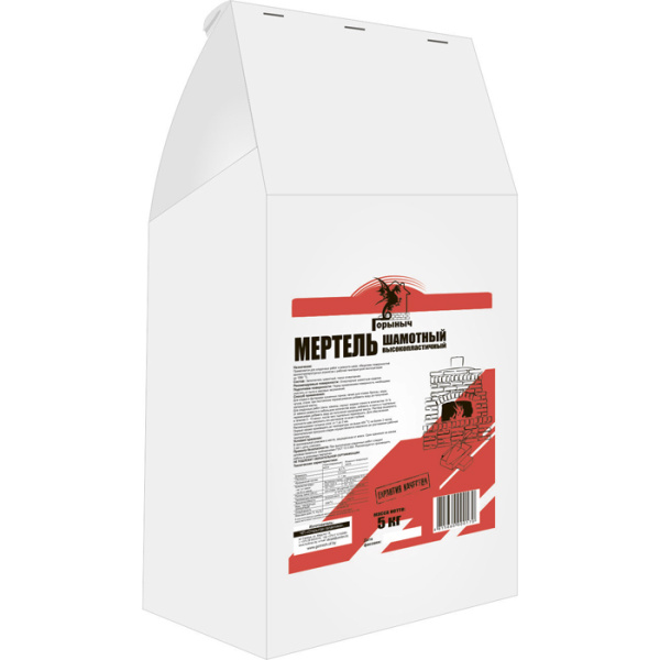 Мертель шамотный высокопластичный Горыныч МШ-28, 5кг в Минске - изображение Изображение: мертель шамотный высокопластичный горыныч мш-28, 5кг в Минске