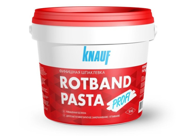 Финишная шпатлевка Ротбанд Паста Профи 18кг в Минске - изображение Изображение: финишная шпатлевка ротбанд паста профи 18кг в Минске