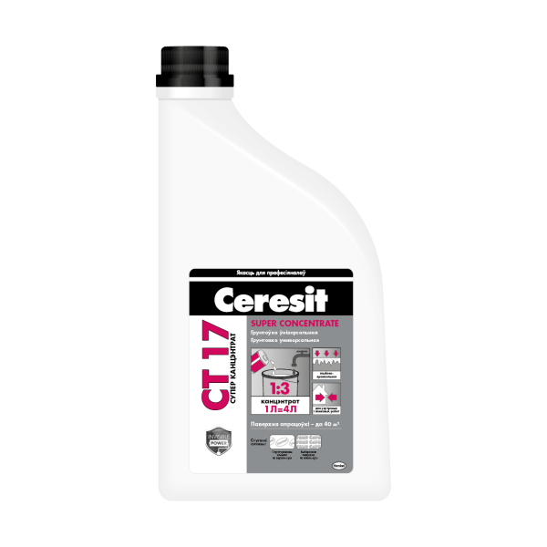 Изображение: грунтовка ceresit ct 17 (супер концентрат) 1л  в Минске