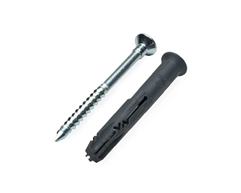 Дюбель быстрого монтажа с гвоздевым шурупом, потай 8х60, п/п, ЕКТ (упак/100шт)  Дюбель быстрого монтажа с гвоздевым шурупом, потай 8х60, п/п, ЕКТ (упак/100шт)