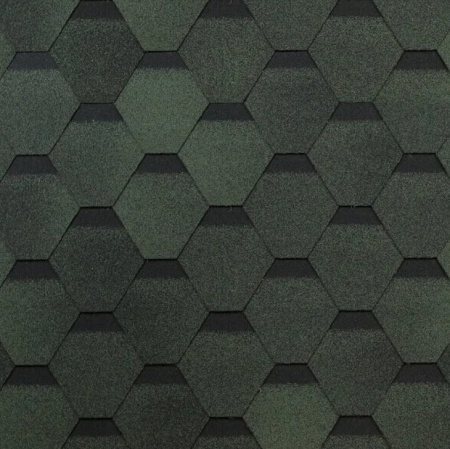 Изображение: черепица гибкая технониколь коньково-карнизная, зеленый оптима (5 м2/уп)   в Минске