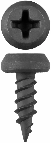 Саморез 3,5х11 острый для крепл.метал.профилей, полуцилиндр.головка, оксид (россыпь) Саморез 3,5х11 острый для крепл.метал.профилей, полуцилиндр.головка, оксид (россыпь)