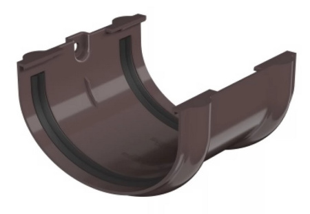 Соединитель желоба ТН ОПТИМА, коричневый в Минске - изображение Изображение: соединитель желоба тн оптима, коричневый в Минске