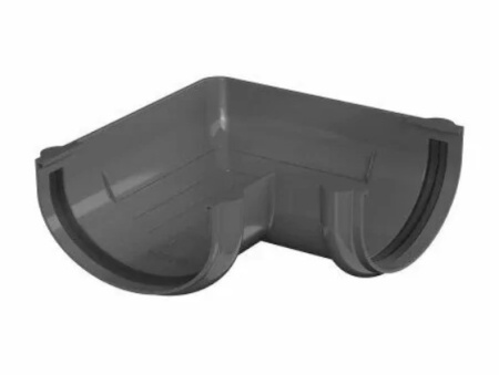 Угол желоба 90°, серый ТН ОПТИМА  в Минске - изображение Изображение: угол желоба 90°, серый тн оптима  в Минске