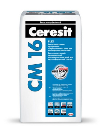 Изображение: клей для плитки высокоэластичный сeresit cm16 (25кг) в Минске