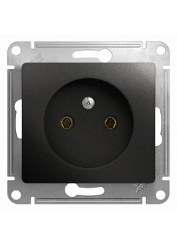 Картинка: розетка glossa б/з б/ш антрацит т.м.schneider electric в Минске
