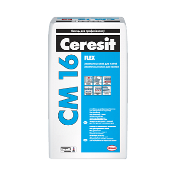 Смесь сухая облицовочная Ceresit CM16 (эластичная для дефор..осн.) 5кг в Минске - картинка Картинка: смесь сухая облицовочная ceresit cm16 (эластичная для дефор..осн.) 5кг в Минске