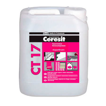 Грунтовка Ceresit CT 17 (концентрат) (бесцветная)  5л в Минске - изображение Изображение: грунтовка ceresit ct 17 (концентрат) (бесцветная)  5л в Минске
