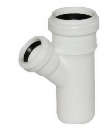 Изображение: тройник канализационный внутр. пп белый 50х32х45° armakan в Минске