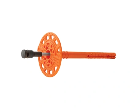 Дюбель тарельчатый 10х120 со стальным гвоздем с термоголовкой DTI-10 (упак/350шт)  БЕЛАРУСЬ в Минске - изображение Изображение: дюбель тарельчатый 10х120 со стальным гвоздем с термоголовкой dti-10 (упак/350шт)  беларусь в Минске