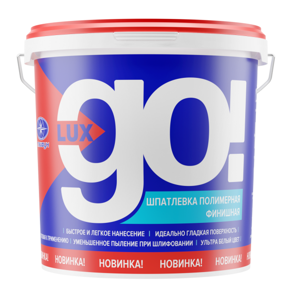 Шпатлевка полимерная "LUX GO", 18 кг в Минске - изображение Изображение: шпатлевка полимерная "lux go", 18 кг в Минске