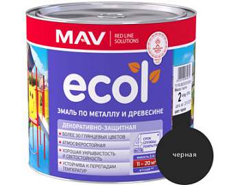 Эмаль ECOL по металлу и древесине (ПФ-115) черная глянцевая 2,4л (2кг)   РБ в Минске - картинка Картинка: эмаль ecol по металлу и древесине (пф-115) черная глянцевая 2,4л (2кг)   рб в Минске