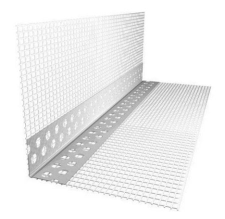 Уголок штукатурный алюминиевый с сеткой (УПАС-С-0,22-18,5*3000) в Минске - изображение Изображение: уголок штукатурный алюминиевый с сеткой (упас-с-0,22-18,5*3000) в Минске