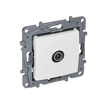 Картинка: розетка tv звезда 2дб, 0-2400мнz (белая) etika (рф) в Минске